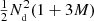 $ \tfrac12N_{\mathrm{_d}}^2(1+3M) $