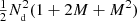 $ \tfrac12N_{\mathrm{_d}}^2(1+2M+M^2) $