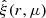 $ {\hat\xi}(r,\mu) $