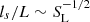 $ l_s/L \sim S_{\mathrm{L}}^{-1/2} $