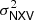 $ \sigma^{{2}}_{\mathsf{NXV}} $