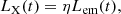 $$ \begin{aligned} L_{\rm X}(t) = \eta L_{\rm em}(t), \end{aligned} $$