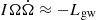 $ I\Omega\dot{\Omega}\approx -L_{\mathrm{gw}} $