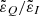 $ \tilde{\varepsilon}_Q/\tilde{\varepsilon}_I $