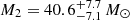 $ M_2 = 40.6^{+7.7}_{-7.1}\,M_{\odot} $