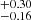 $ ^{+ 0.30}_{- 0.16} $