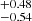 $ ^{+ 0.48}_{- 0.54} $