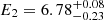 $ E_2 = 6.78_{-0.23}^{+0.08} $