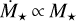 ${\dot M_ \star } \propto {M_ \star }$
