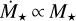 ${\dot M_ \star } \propto {M_ \star }$