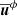 $ \overline{\boldsymbol{u}}^\phi $