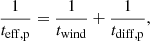 $$ \begin{aligned} \frac{1}{t_{\rm eff,p}} = \frac{1}{t_{\rm wind}}+\frac{1}{t_{\rm diff,p}}, \end{aligned} $$