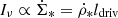 $ I_{\nu} \propto \dot{\Sigma}_* = \dot{\rho}_* l_{\mathrm{driv}} $
