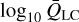 ${\log _{10}}{{\bar Q}_{{\rm{LC}}}}$