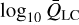 ${\log _{10}}{{\bar Q}_{{\rm{LC}}}}$
