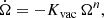$$ \begin{aligned} \dot{\Omega } =-K_{\rm vac} \, {\Omega }^{n}, \end{aligned} $$