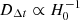 $ D_{\Delta t} \propto H_{0}^{-1} $