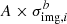 $ A \times \sigma_{\mathrm{img},i}^{b} $