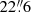 $ 22{{\overset{\prime\prime}{.}}}6 $
