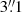 $ 3{{\overset{\prime\prime}{.}}}1 $