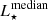$ L_{\star}^{\mathrm{median}} $