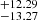 $ _{-13.27}^{+12.29} $