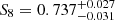 $ S_8=0.737^{+0.027}_{-0.031} $