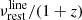 $ \nu_{\mathrm{rest}}^{\mathrm{line}}/(1+\mathit{z}) $