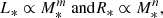 $$ \begin{aligned} L_*\propto M_*^m\text{ and}R_*\propto M_*^n, \end{aligned} $$
