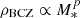 $ \rho_{\rm BCZ}\propto M_*^p $