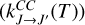 $\left( {k_{J \to J\prime }^{CC}\left( T \right)} \right)$