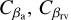 ${C_{{\beta _{\rm{a}}}}},{C_{{\beta _{{\rm{rv}}}}}}$