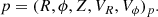 $$ \begin{aligned} p = (R,\phi ,Z,V_R,V_\phi )_p. \end{aligned} $$