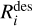 $R_i^{{\rm{des}}}$