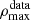$ \rho_{\mathrm{max}}^{\mathrm{data}} $
