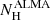 $ {{N}}_{\mathrm{H}}^{\mathrm{ALMA}} $