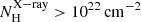 $ {{N}}_{\mathrm{H}}^{\mathrm{X-ray}} > 10^{22}\,\mathrm{cm}^{-2} $