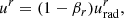 $$ \begin{aligned}&u^r=(1-\beta _r)u_\mathrm{rad} ^r,\end{aligned} $$