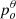 $ p_o^\theta $