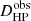 $ D_{\mathrm{HP}}^{\mathrm{obs}} $