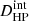 $ D_{\mathrm{HP}}^{\mathrm{int}} $
