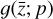 $g\left( {\bar z;p} \right)$