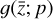 $g\left( {\bar z;p} \right)$