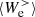 $ \langle W^>_{\rm e} \rangle $