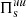 $ \Pi_{\mathrm{s}}^{uu} $