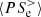 $ \langle PS^>_{\rm e} \rangle $