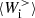 $ \langle W^>_{\rm i} \rangle $