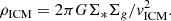 $$ \begin{aligned} \rho _{\rm ICM} = 2\pi G \Sigma _{*}\Sigma _g/v^2_{\rm ICM}. \end{aligned} $$