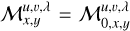 $M_{x,y}^{u,v,\lambda } = M_{0,x,y}^{u,v,\lambda }$