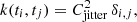 $$ \begin{aligned} k(t_i, t_j) = C_{\rm jitter}^{2} \, \delta _{i,j}, \end{aligned} $$